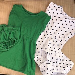 Pair of summer dresses with bottoms